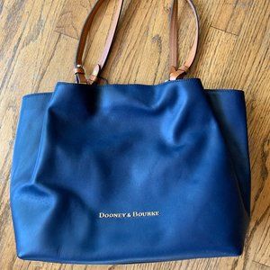 Dooney & Bourke Blue Leather "Flynn" Tote